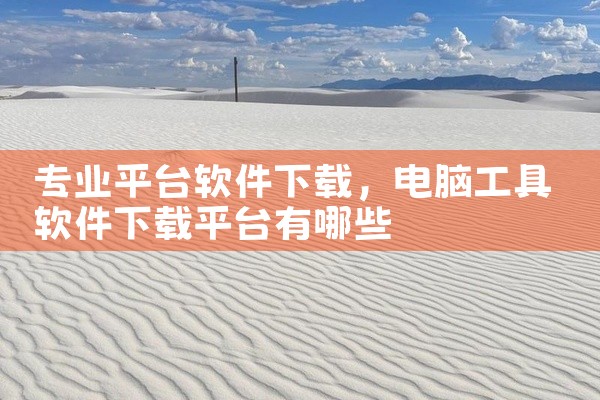 专业平台软件下载