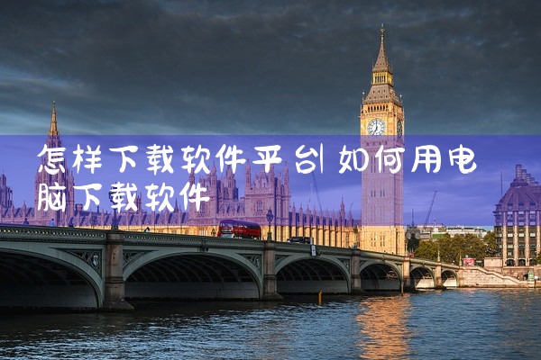 怎样下载软件平台