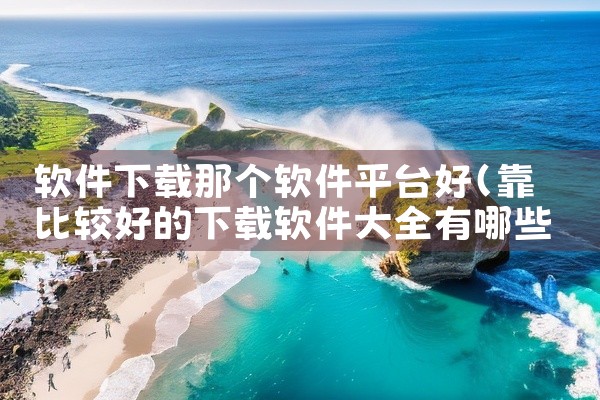 软件下载那个软件平台好